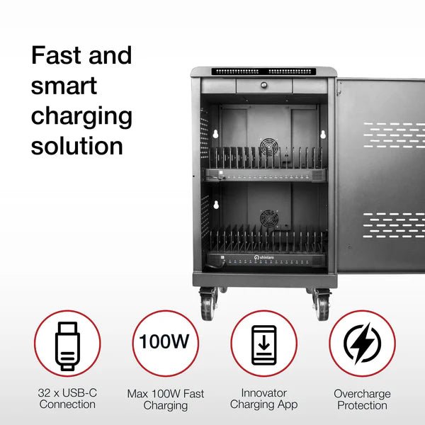 Shintaro USB - C Charging Cart | Office Furniture Designs