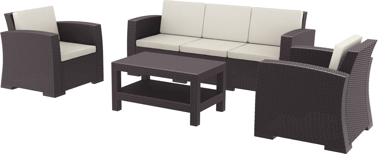 Siesta Monaco Lounge Set XL With Cushion Chocolate | Office Furniture Designs