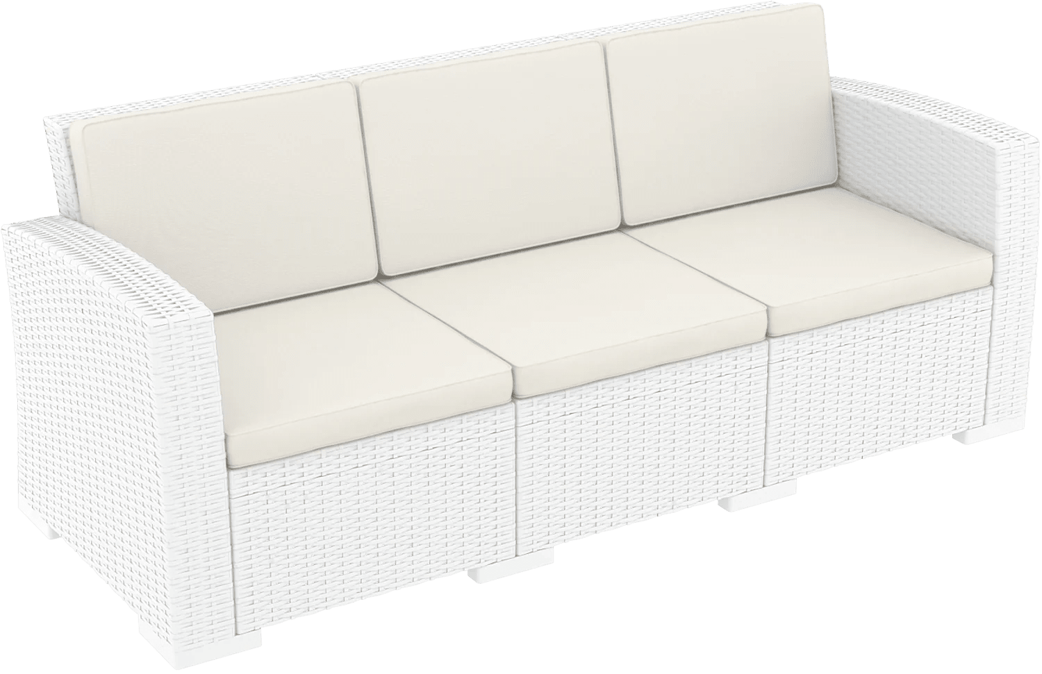 Siesta Monaco Lounge Sofa XL Beige White | Office Furniture Designs