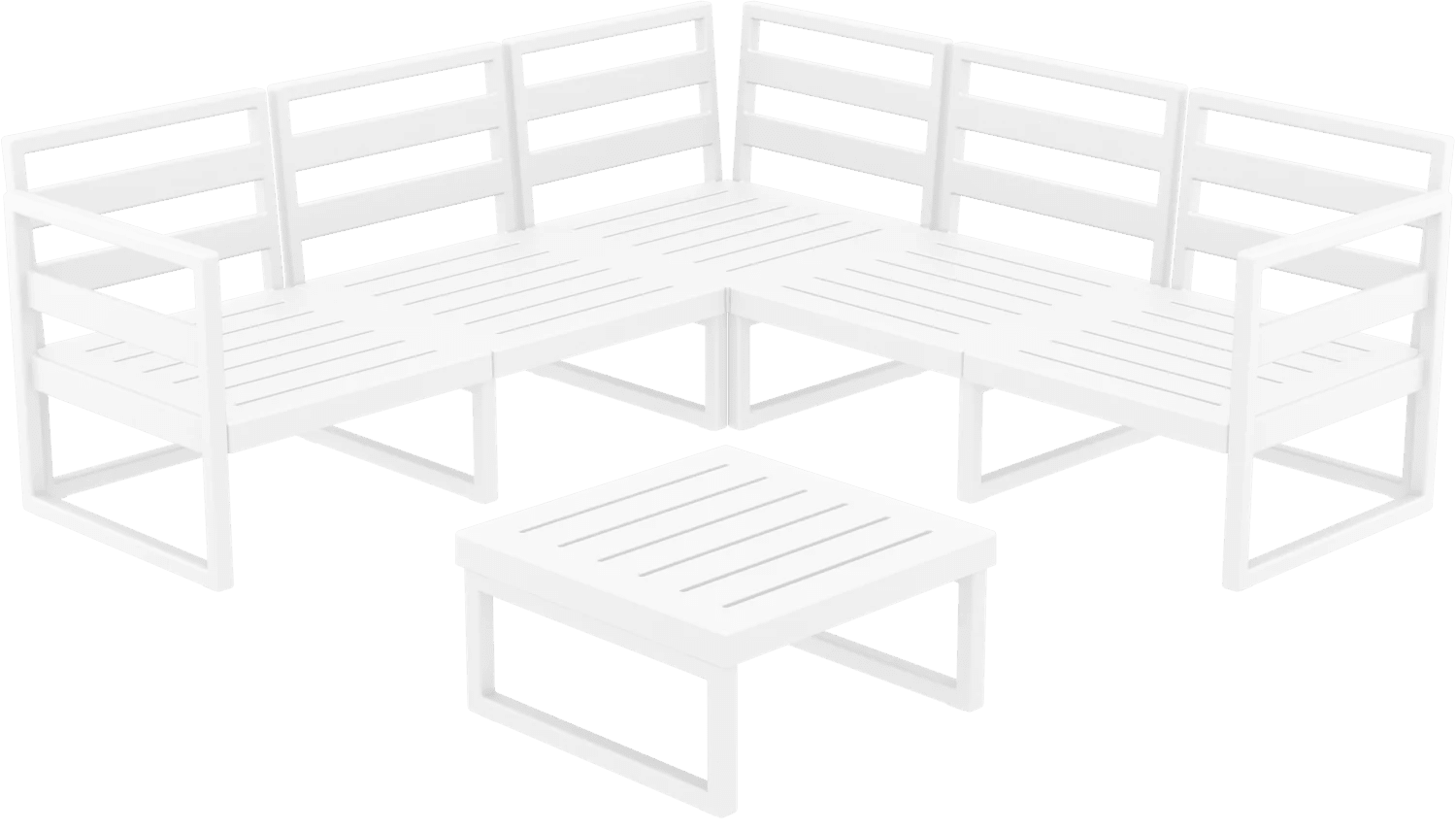 Siesta Mykonos Lounge Corner Sets White None | Office Furniture Designs