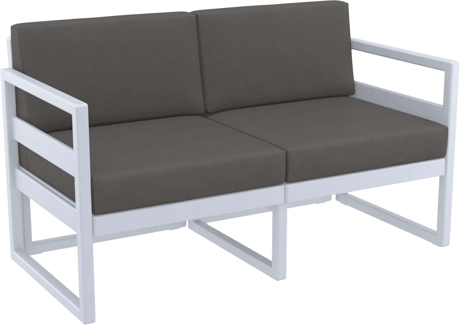 Siesta Mykonos Lounge Sofa Silver Grey Dark Grey | Office Furniture Designs
