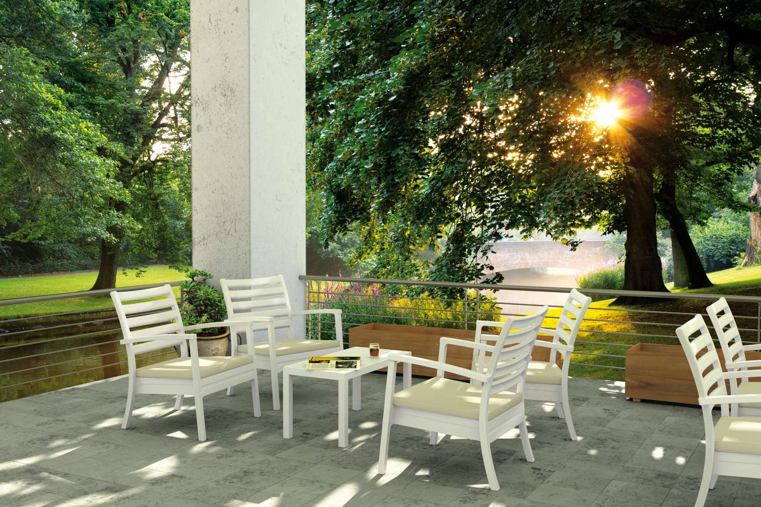 Siesta Ocean Lounge Coffee Table White | Office Furniture Designs