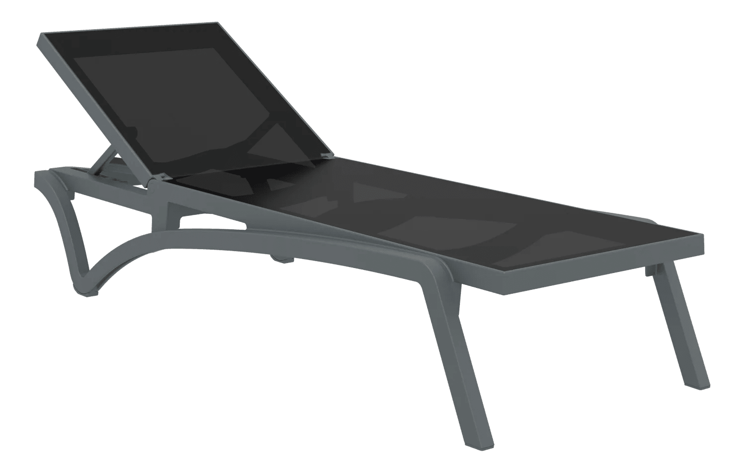 Siesta Pacific Sunlounger Anthracite & Black | Office Furniture Designs