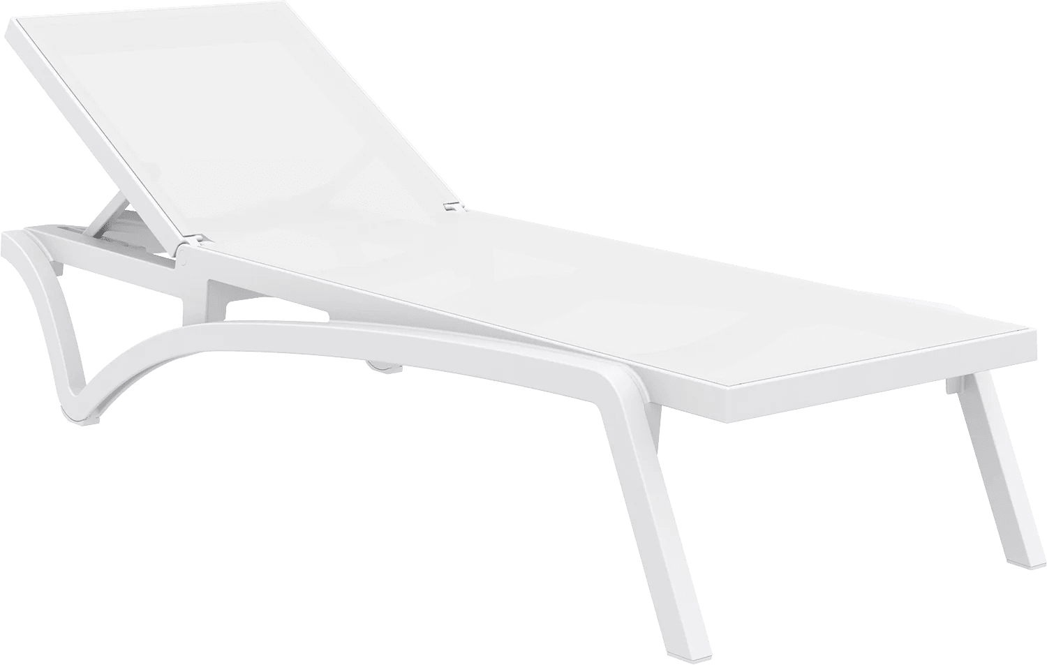 Siesta Pacific Sunlounger White & White | Office Furniture Designs