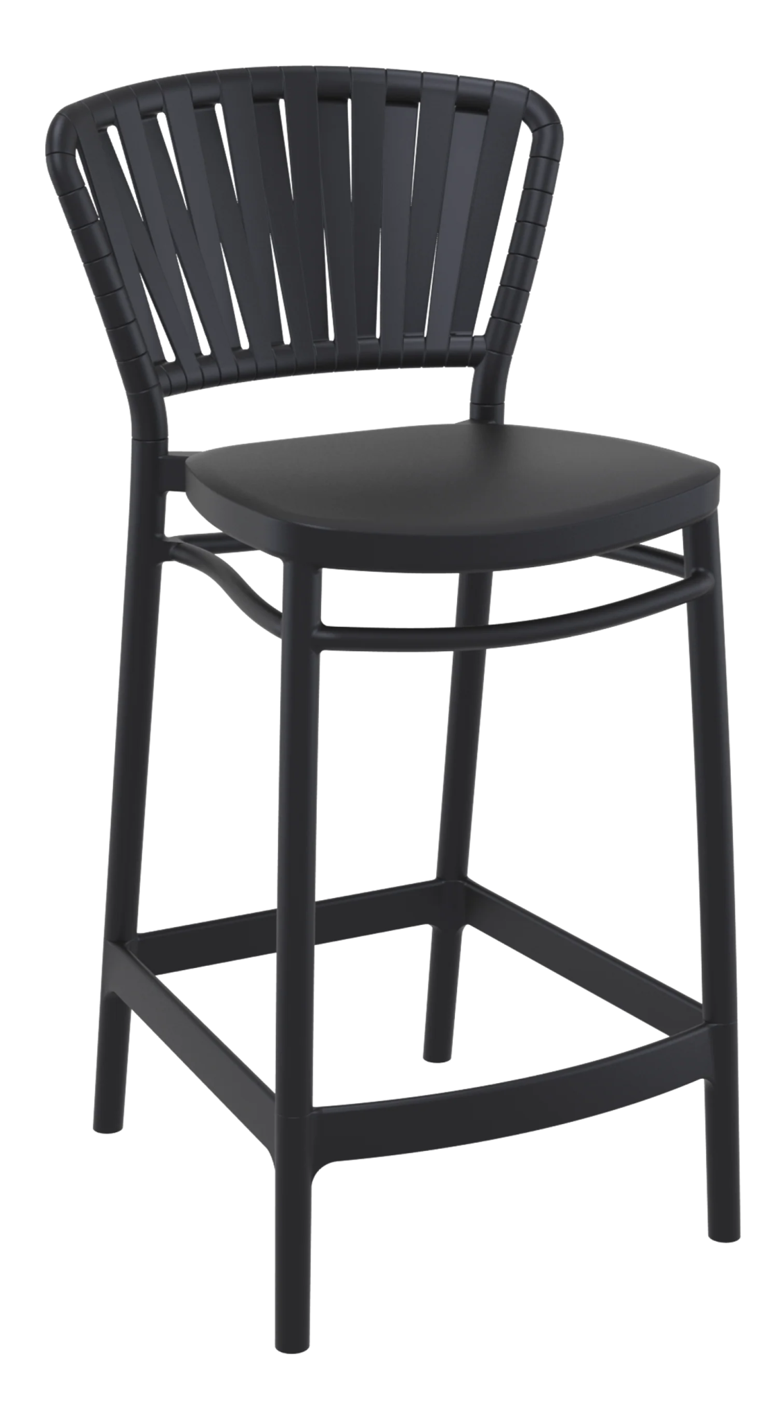 Siesta Portofino Stool 65cm - Counter Stool Black | Office Furniture Designs