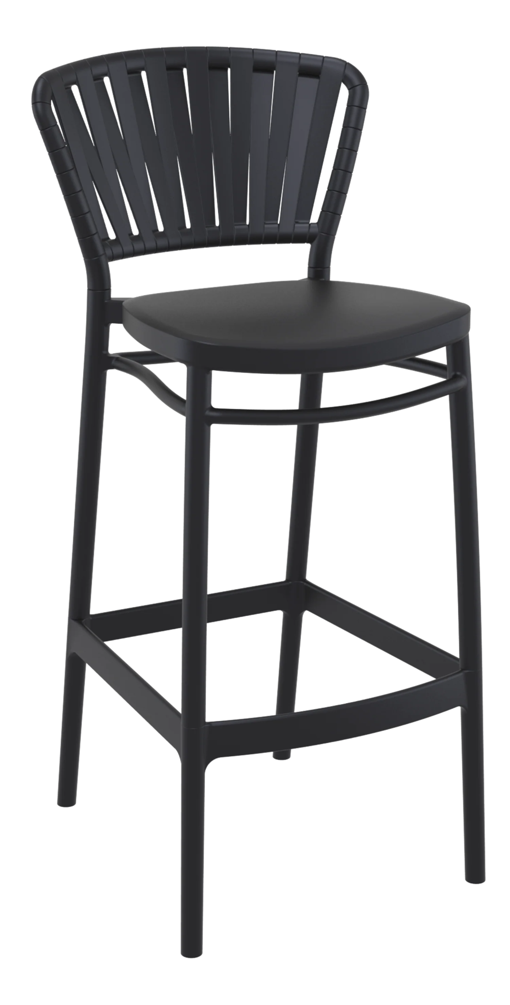 Siesta Portofino Stool 75cm - Bar Stool Black | Office Furniture Designs