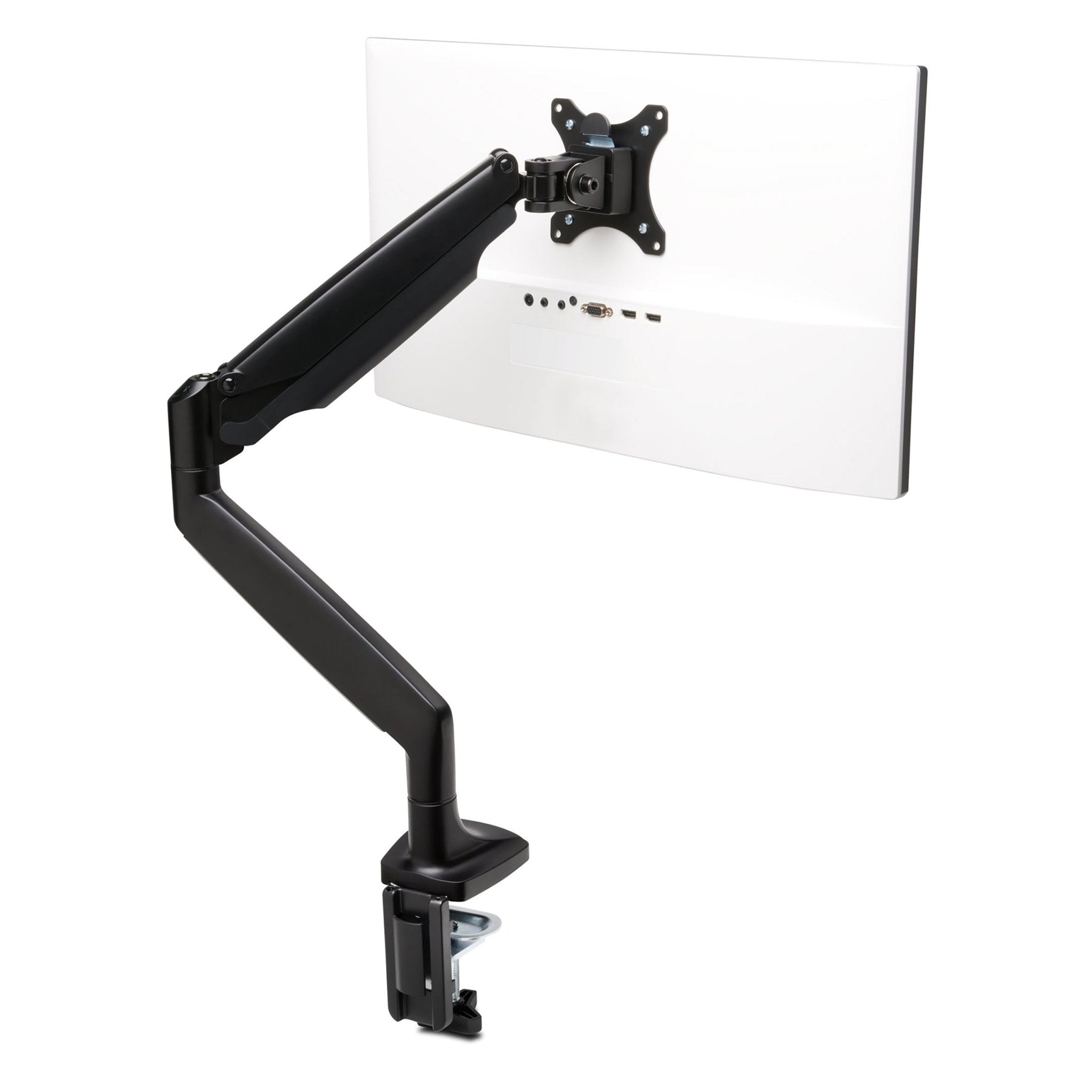 SmartFit One Touch Monitor Arm Single Black | Office Furniture Designs