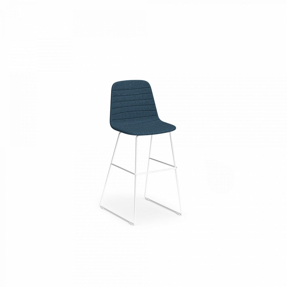 Sofia Barstool Fabric White & Blue | Office Furniture Designs
