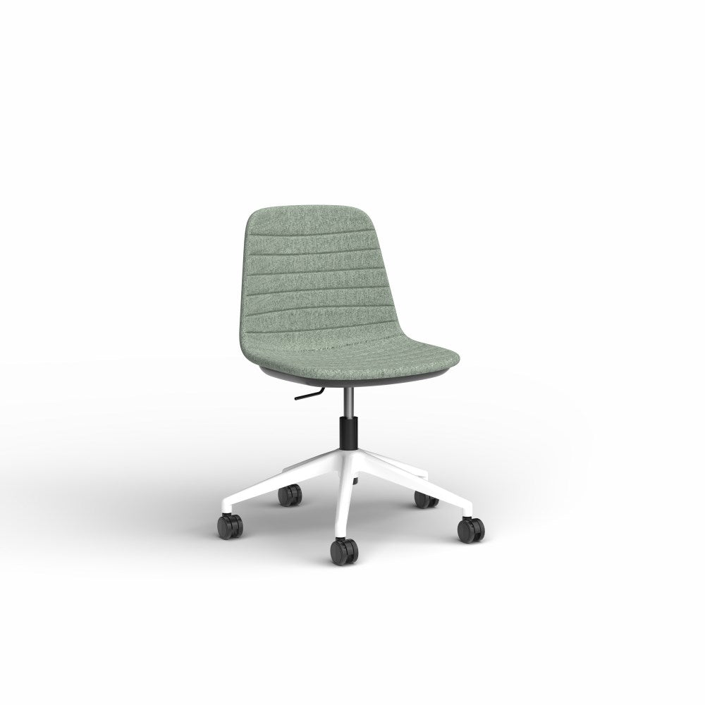Sofia Office Chair Fabric Lift Leaf & White - Office Furniture Designs