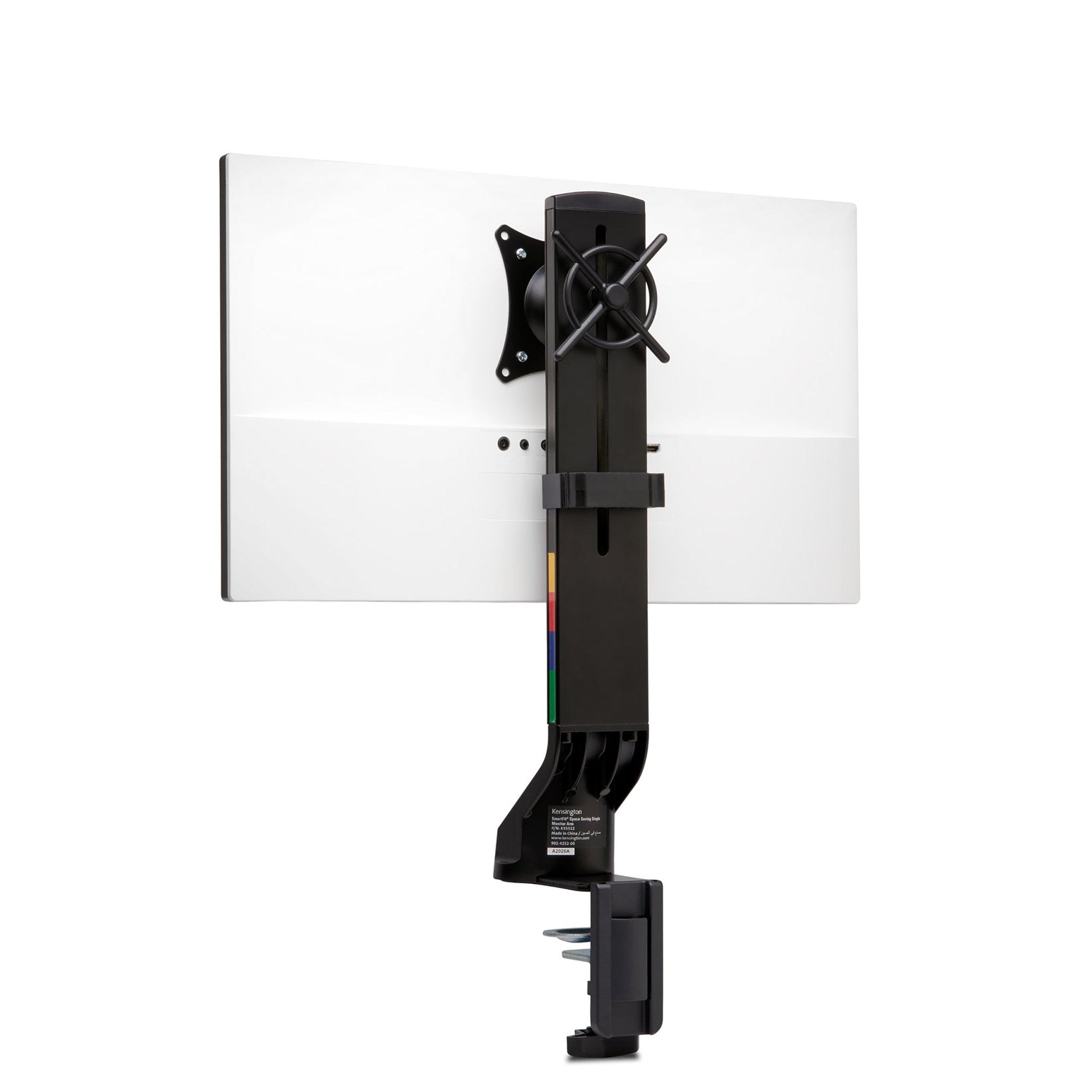 Space Saving Monitor Arm Black Single | Office Furniture Designs