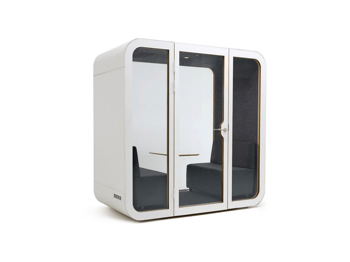 SpacePod Acoustic 2 Person White | Office Furniture Designs