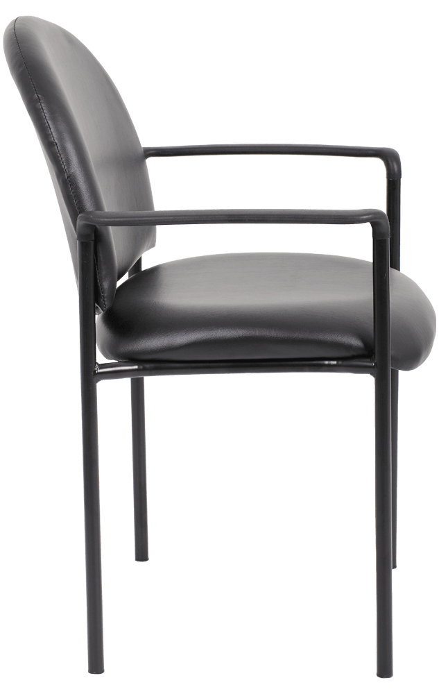 Stacking Chair PU With Arms | Office Furniture Designs