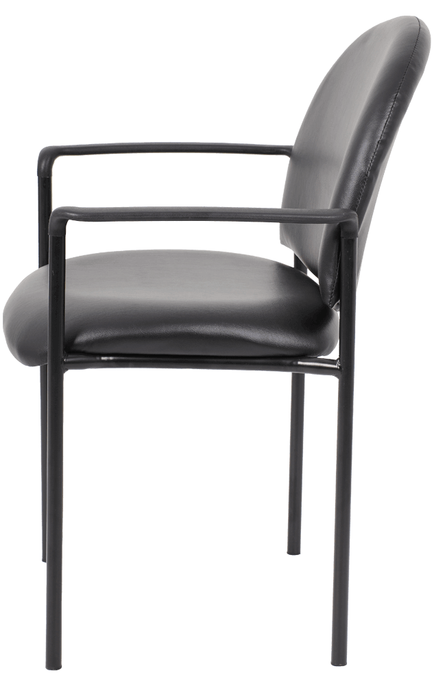 Stacking Chair PU With Arms | Office Furniture Designs