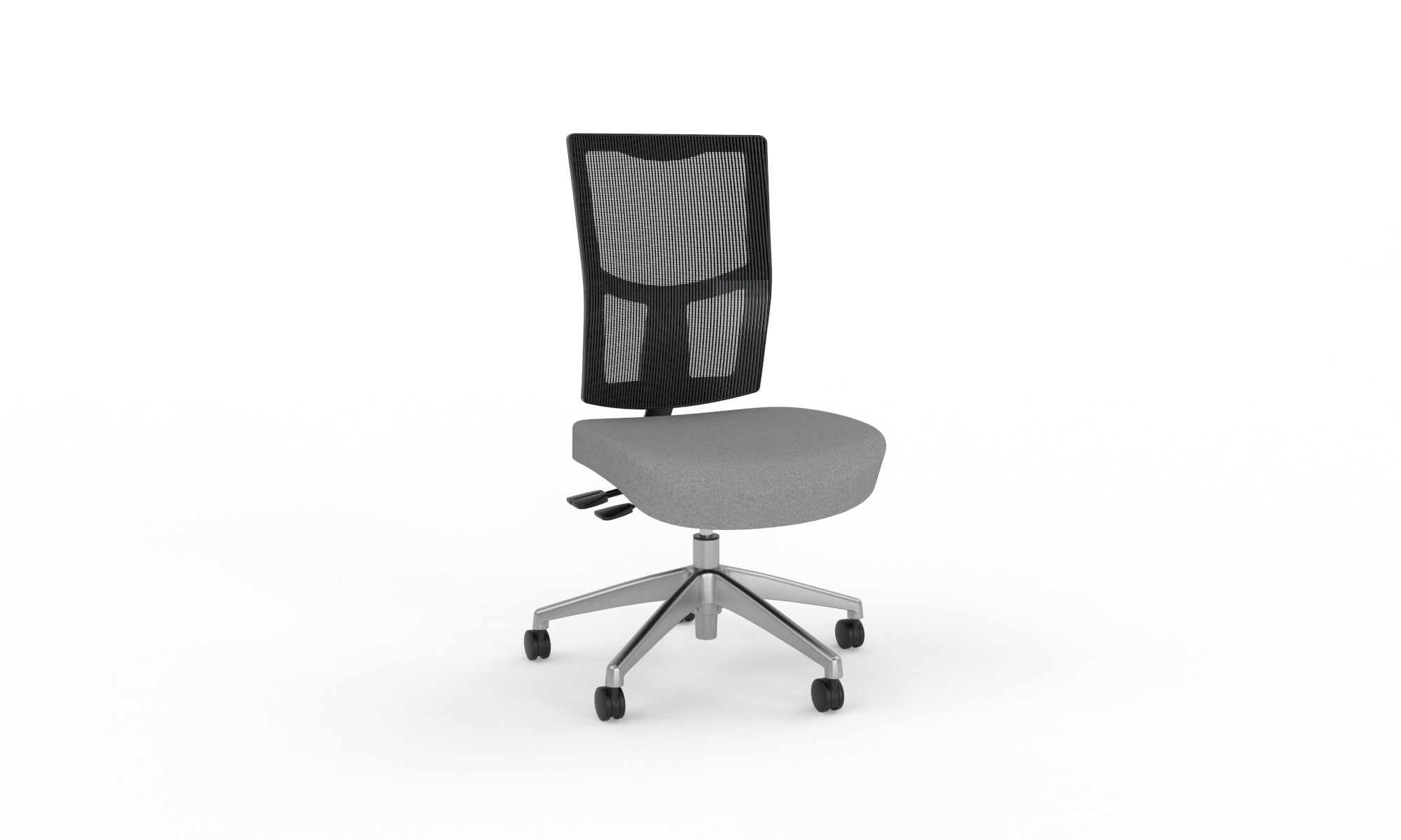 Urban Task Chair Base No Arms Alloy Ash Grey | Office Furniture Designs