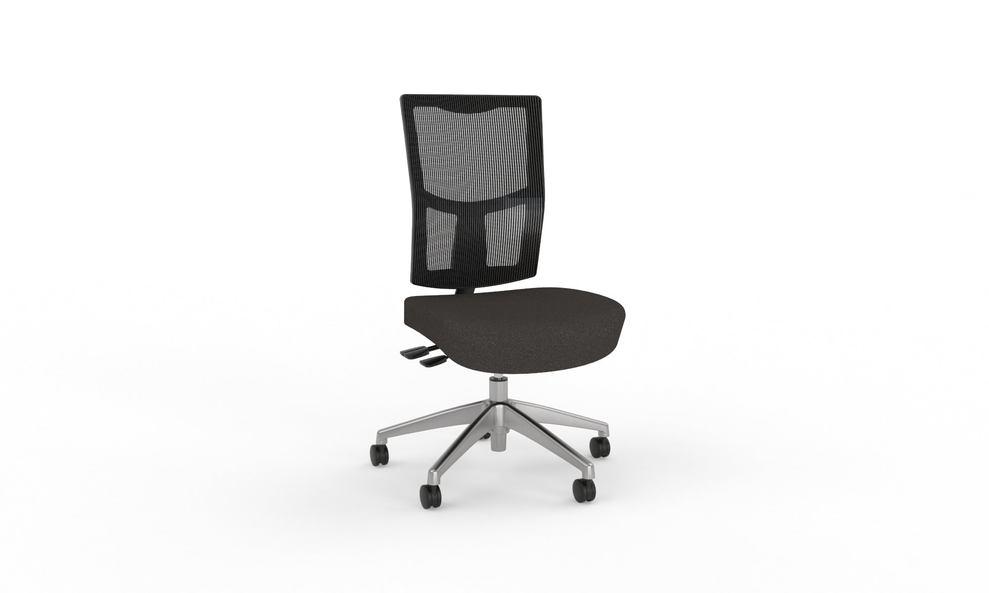 Urban Task Chair Base No Arms Alloy Charcoal Grey | Office Furniture Designs