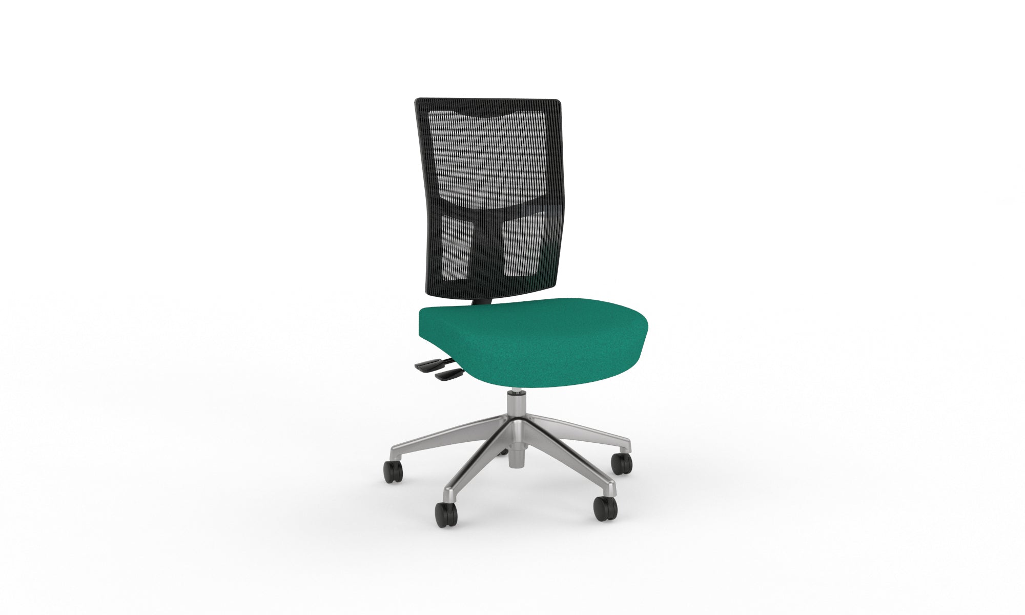 Urban Task Chair Base No Arms Alloy Green | Office Furniture Designs