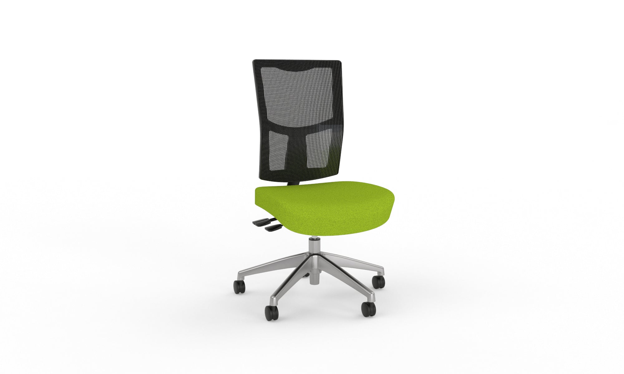Urban Task Chair Base No Arms Alloy Lime Green | Office Furniture Designs