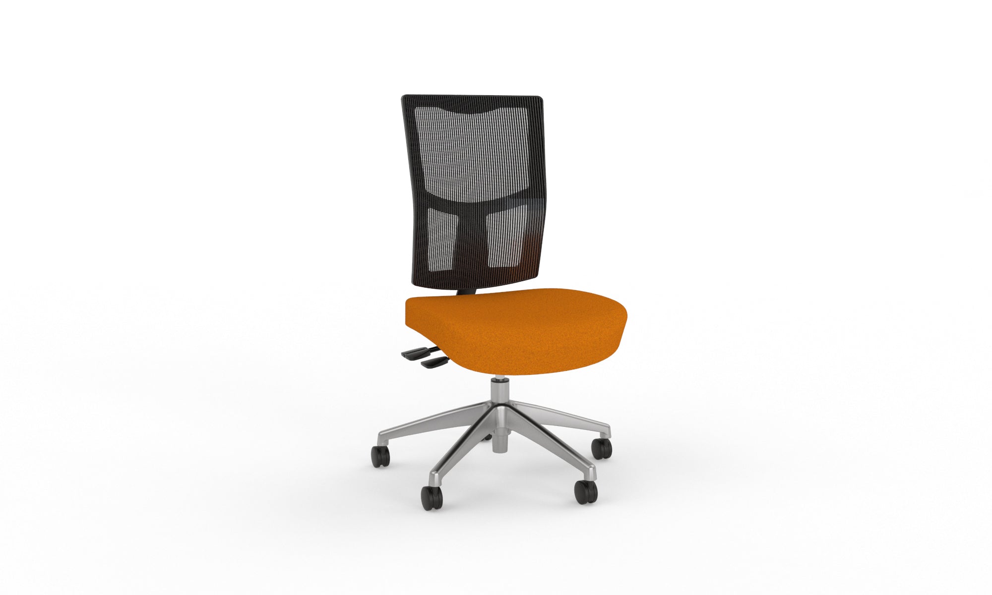 Urban Task Chair Base No Arms Alloy Orange | Office Furniture Designs