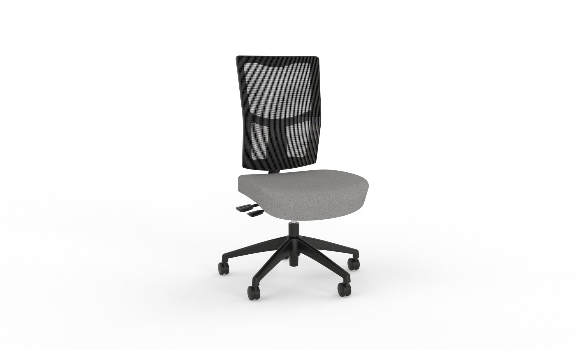 Urban Task Chair Base No Arms Nylon Ash Grey | Office Furniture Designs