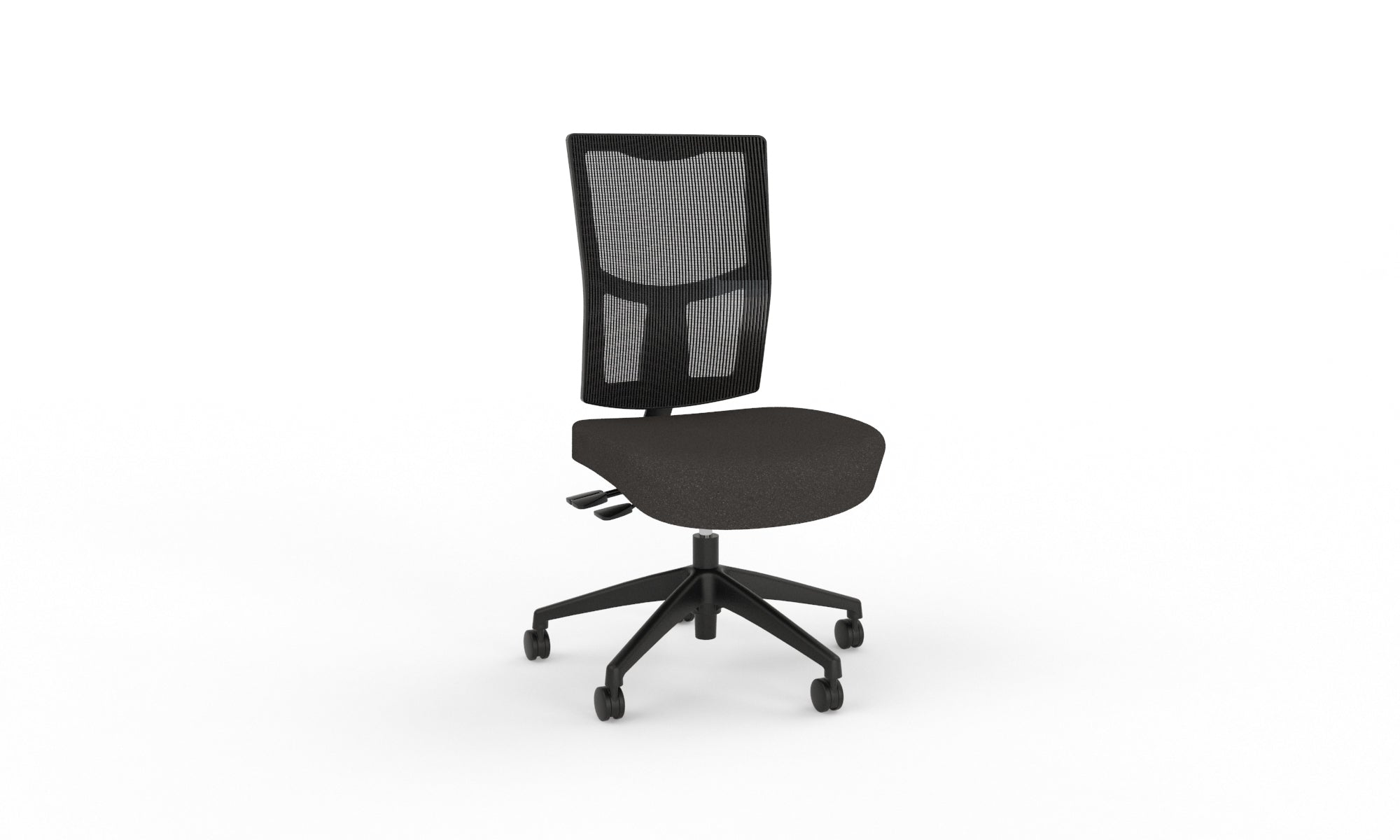 Urban Task Chair Base No Arms Nylon Charcoal Grey | Office Furniture Designs