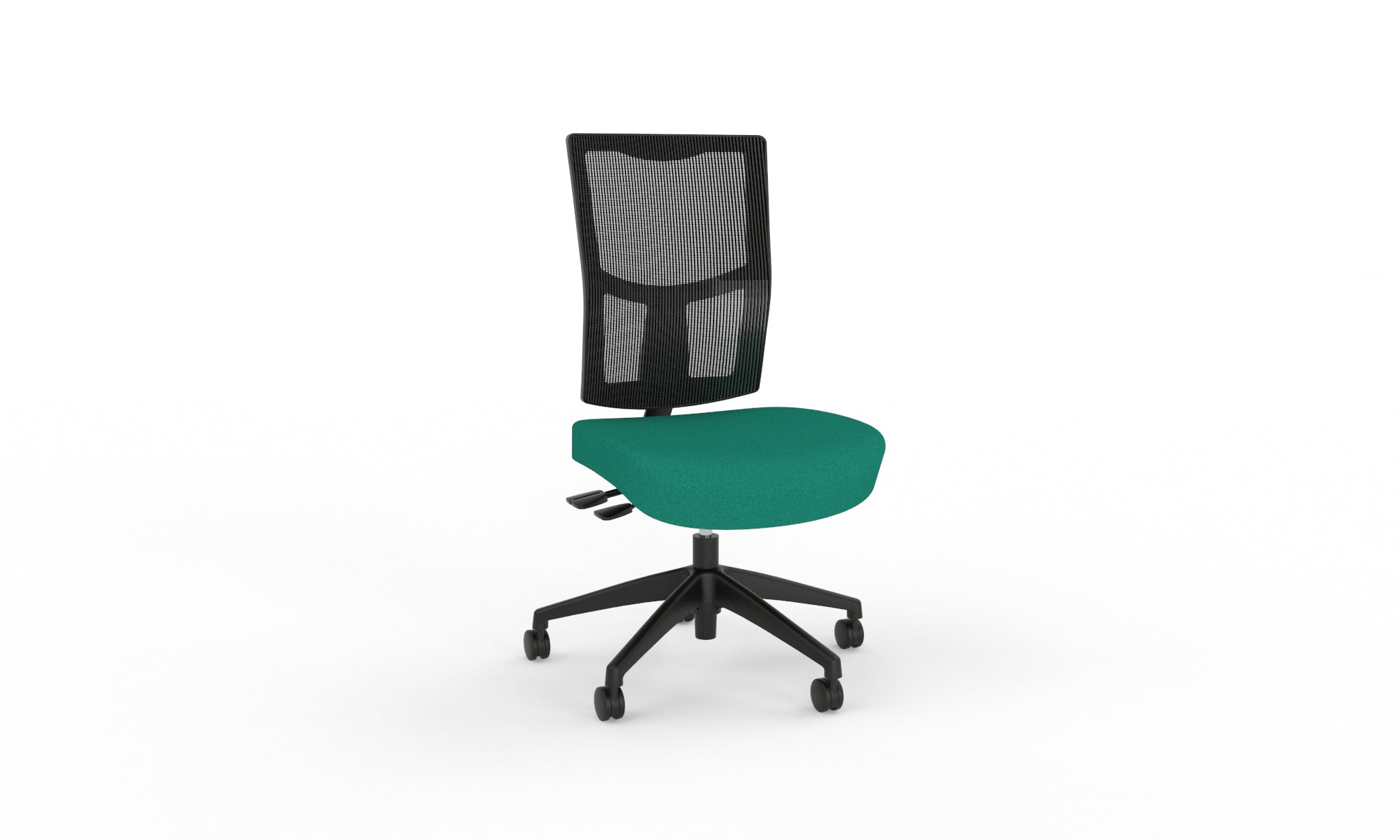 Urban Task Chair Base No Arms Nylon Green | Office Furniture Designs