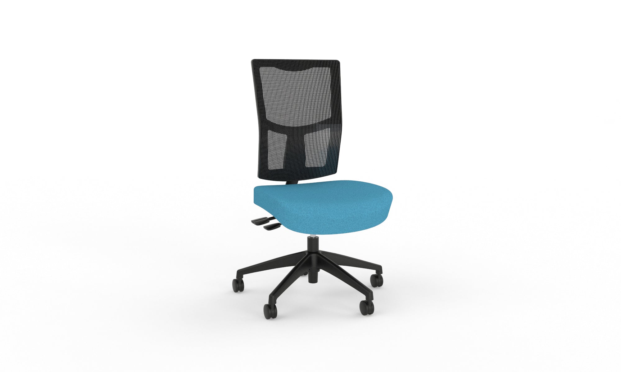 Urban Task Chair Base No Arms Nylon Light Blue | Office Furniture Designs