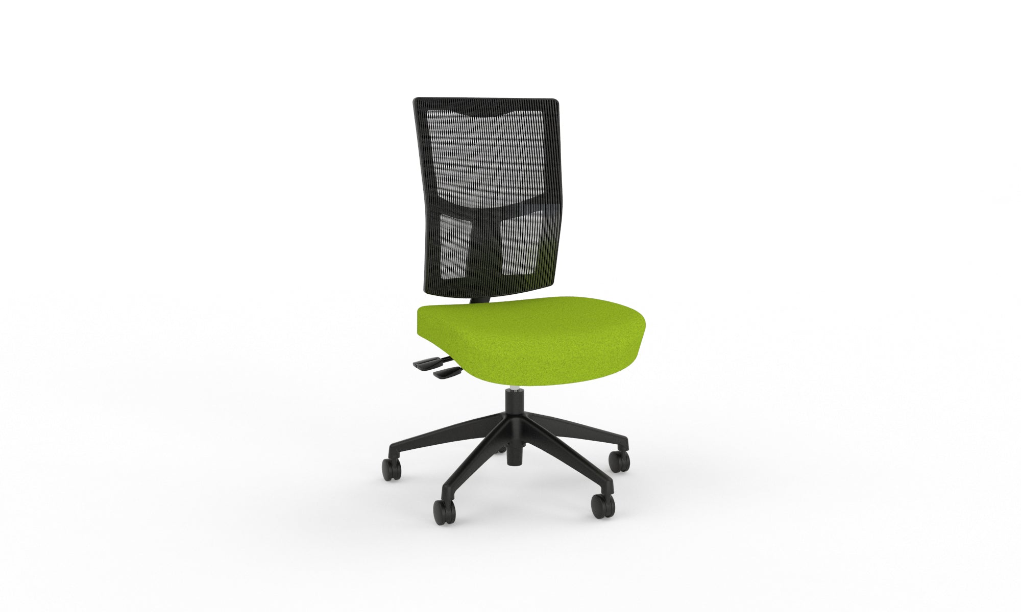 Urban Task Chair Base No Arms Nylon Lime Green | Office Furniture Designs