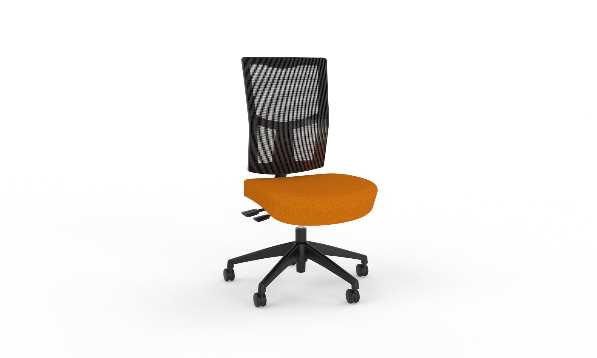 Urban Task Chair Base No Arms Nylon Orange | Office Furniture Designs