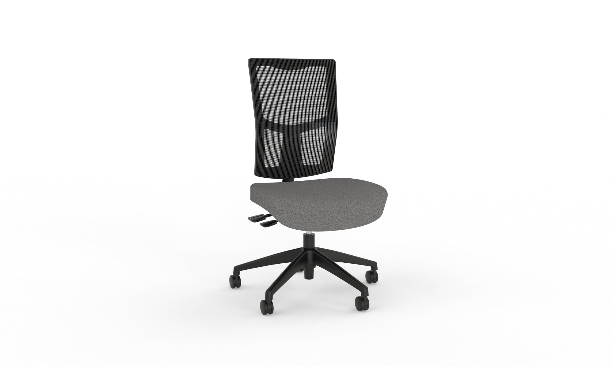 Urban Task Chair Base No Arms Nylon Stone Grey | Office Furniture Designs