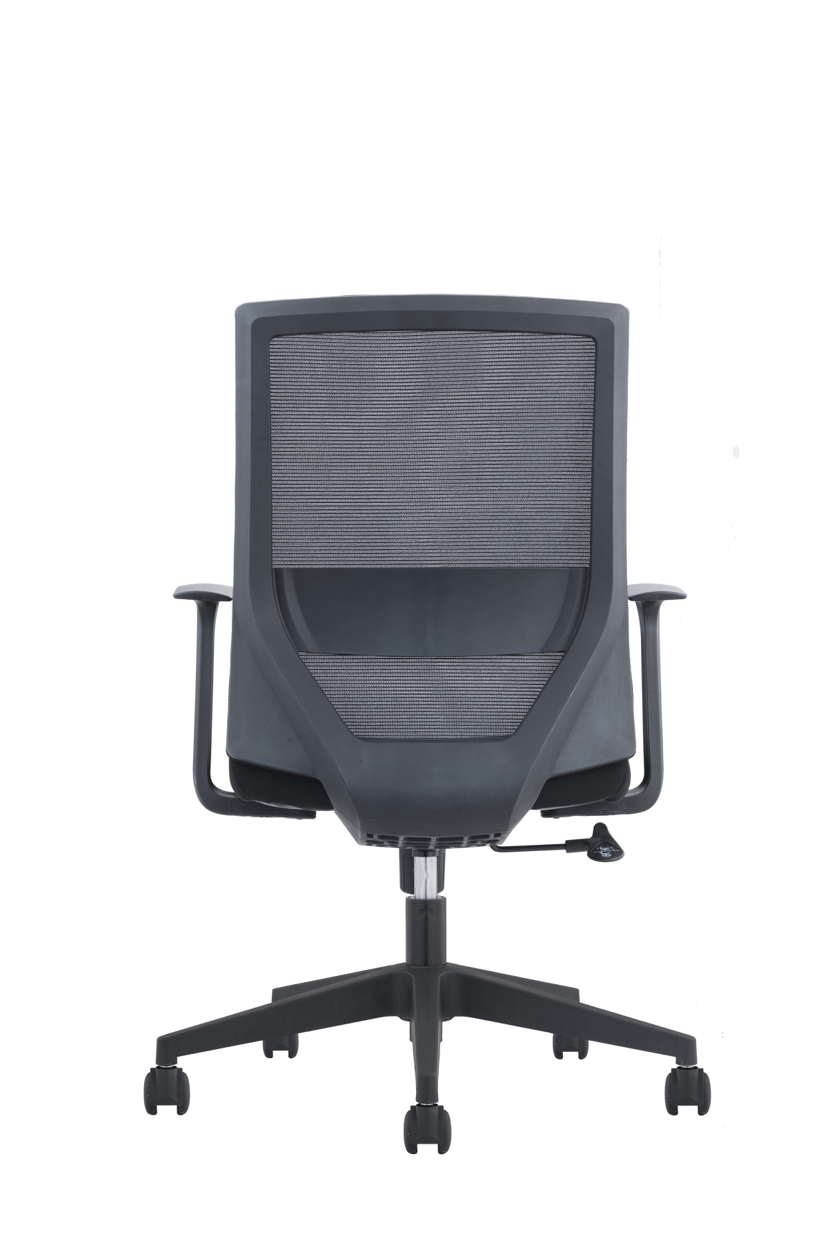 Utah Mesh Back Chair Medium Back With Arms Black Black | Office Furniture Designs