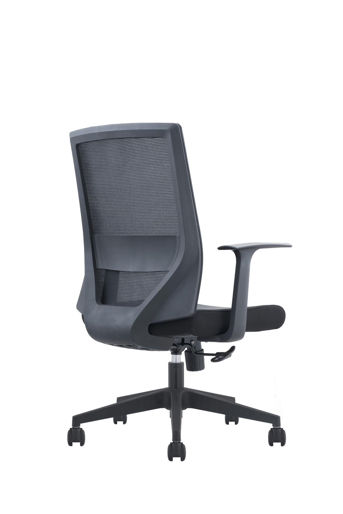 Utah Mesh Back Chair Medium Back With Arms Black Black | Office Furniture Designs