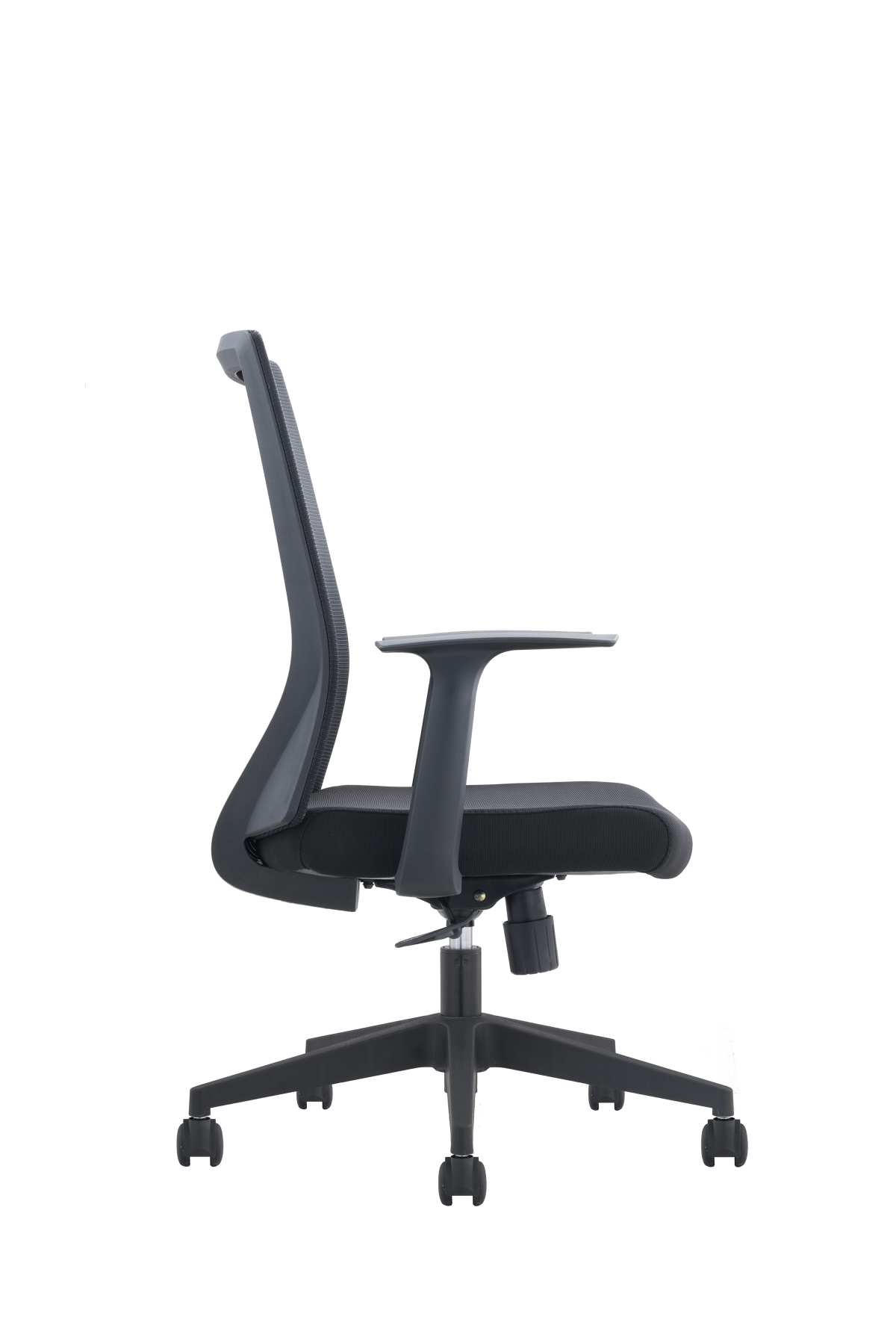 Utah Mesh Back Chair Medium Back With Arms Black Black | Office Furniture Designs