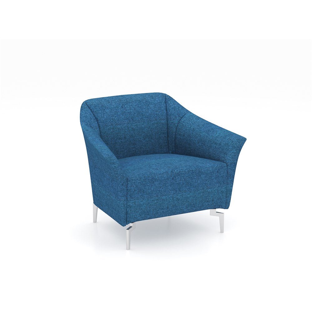 Venice Lounge Single Seater 780W x 730D x 780mmH 780W x 730D x 780H Blue | Office Furniture Designs