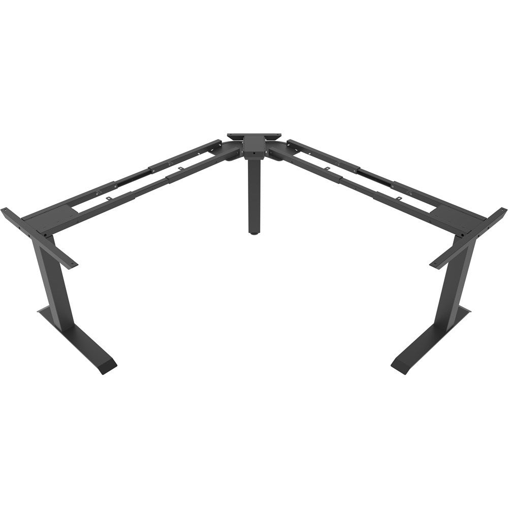 Vision 3 Motor 90 - 180 Degree Electric SitStand Desk Frame Only Adjustable Black | Office Furniture Designs