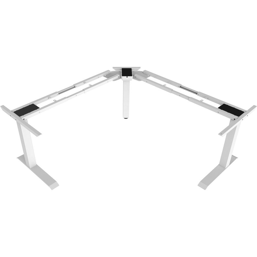 Vision 3 Motor 90 - 180 Degree Electric SitStand Desk Frame Only Adjustable White | Office Furniture Designs