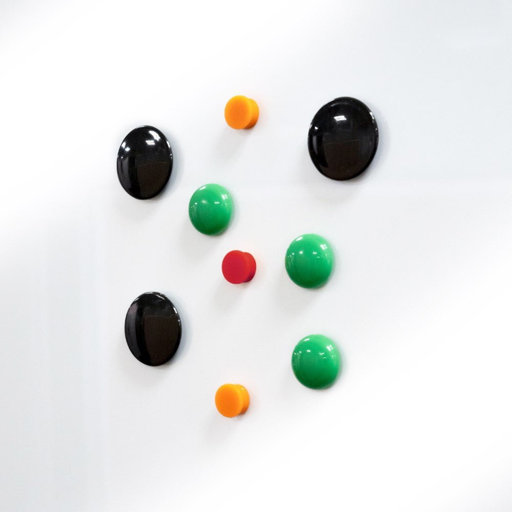 Vista Magnetic Buttons 40mm Red | Office Furniture Designs