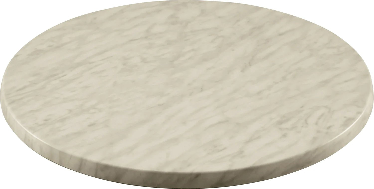 Werzalit Table Top Round 600mm Marble | Office Furniture Designs