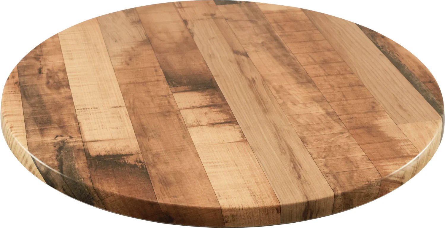 Werzalit Table Top Round 700mm Rustic Kansas | Office Furniture Designs