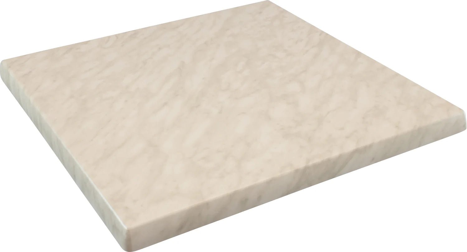 Werzalit Table Top Square 700mm Marble | Office Furniture Designs