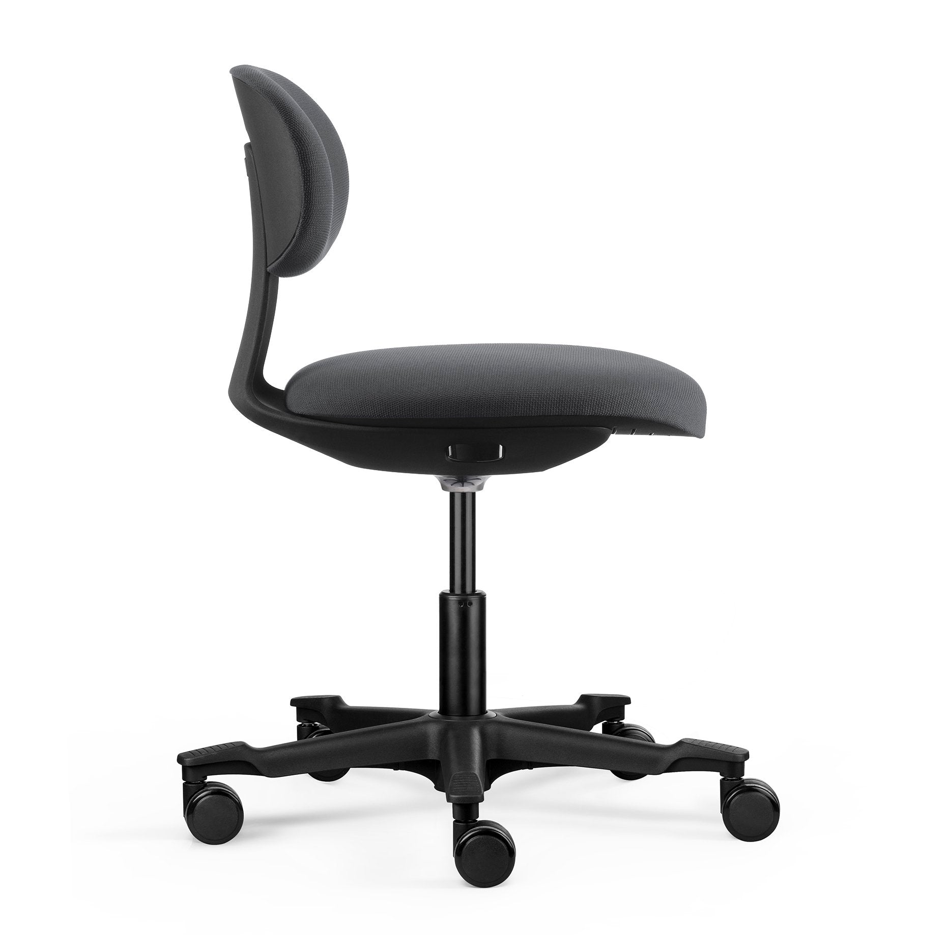 Yoyo Chair Height Adjustable Black Frame Dark Grey Fabric Dark Grey | Office Furniture Designs