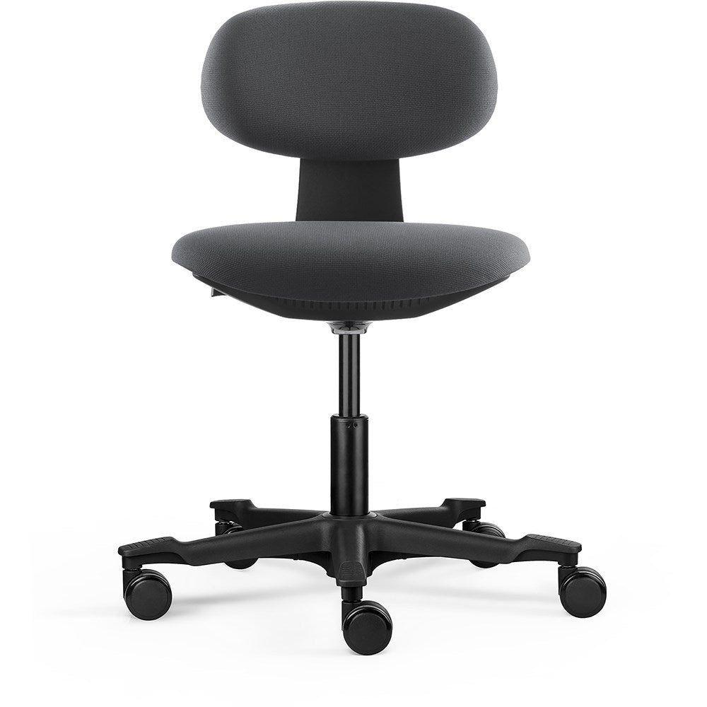 Yoyo Chair Height Adjustable Black Frame Dark Grey Fabric Dark Grey | Office Furniture Designs