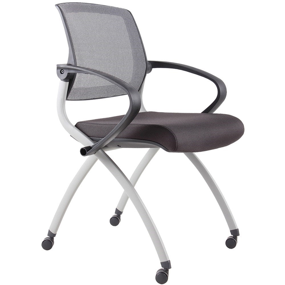 Zoom Training Chair Mesh Back Black With Grey Frame Black & Grey | Office Furniture Designs
