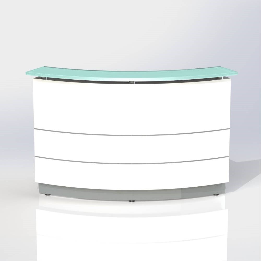 Polaris Reception Counter Gloss White