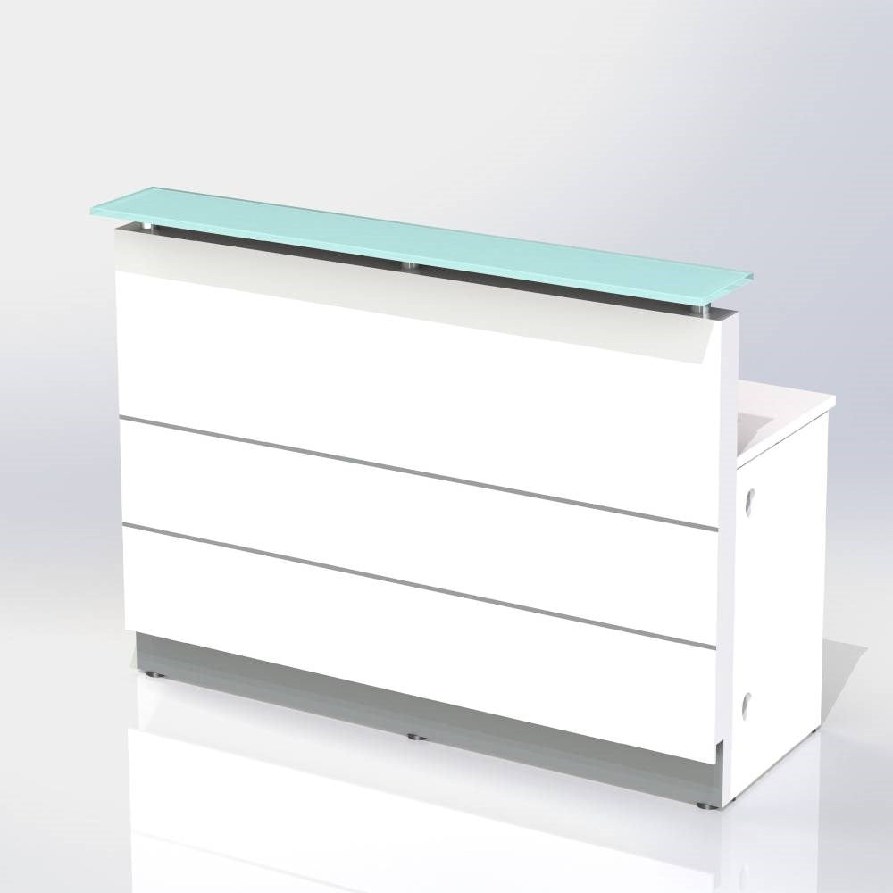 Polaris Reception Counter Gloss White
