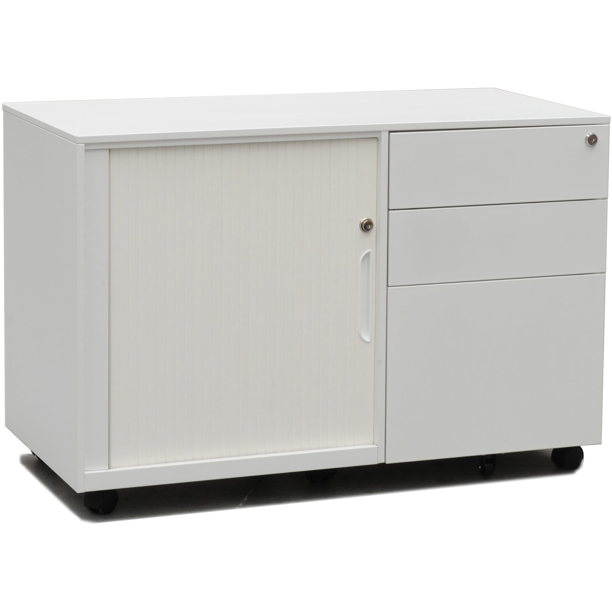 Metal Mobile Caddy White