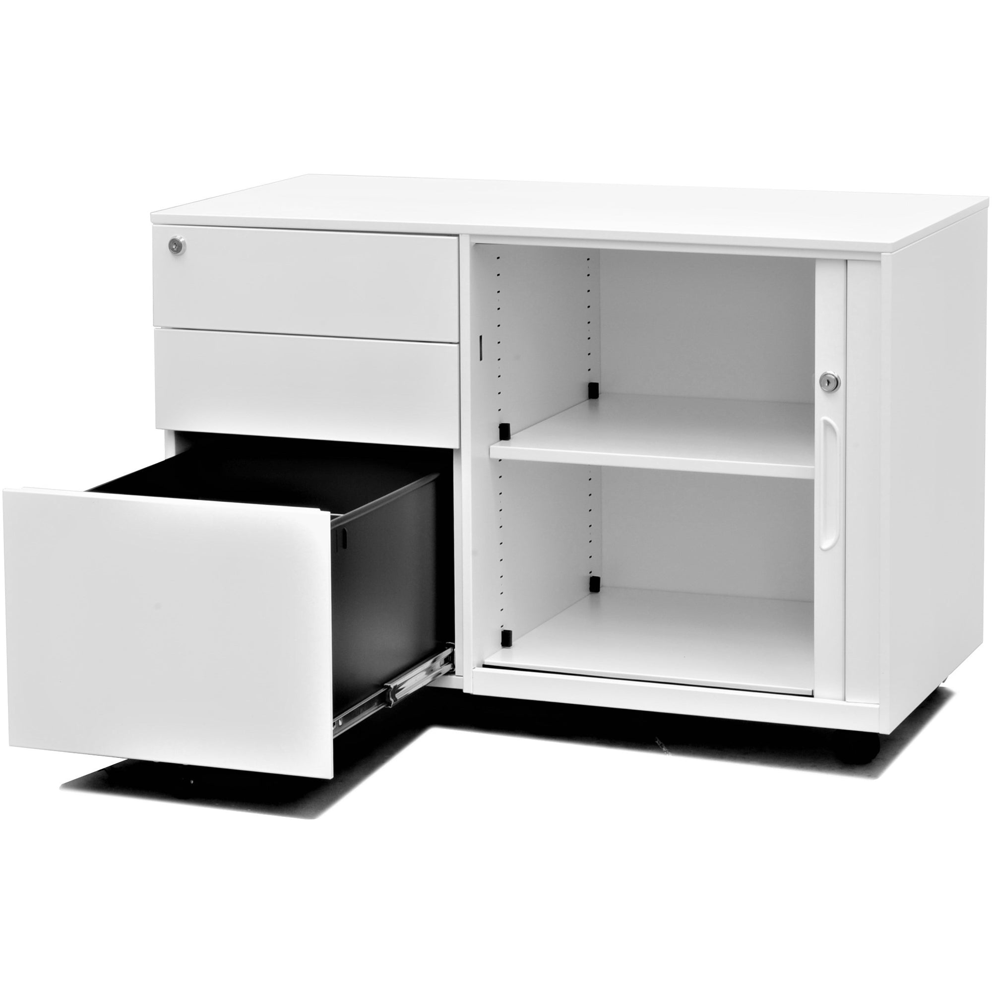 Metal Mobile Caddy White