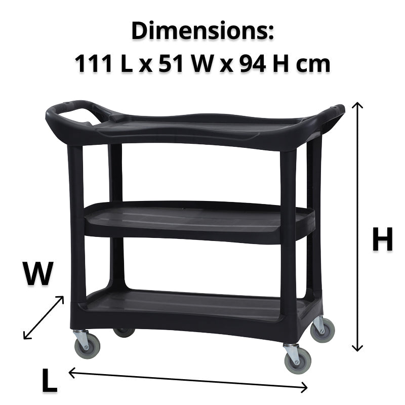 3 - Shelf Utility Cart - Office Furniture Designs