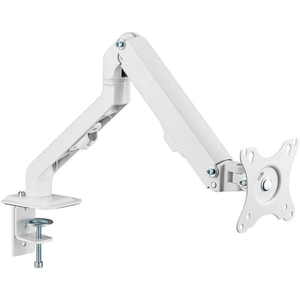 Ergovida Minimalist Spring Assisted Aluminium Monitor Arm White