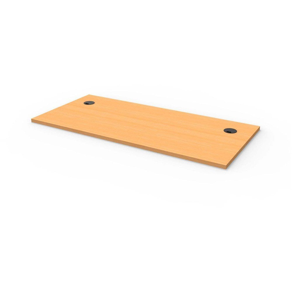 Rapidline Rectangle Desk Top Only 1500W x 700D x 25mmH With 2 Cable Ports