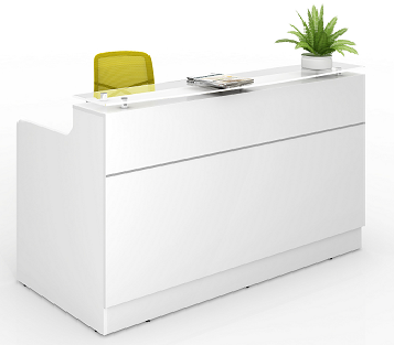 Classic Reception Counter 1800W x 850D x 1150mmH White